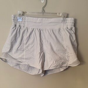lululemon athletica White hotty hot Athletic Running Shorts